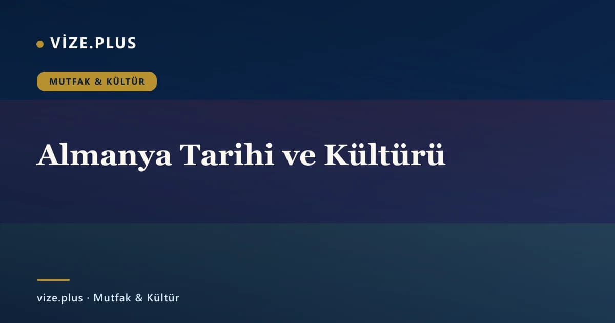 Almanya Tarihi ve Kültürü
